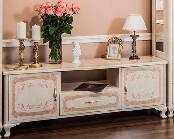 Тумба-ТВ ПАТРИСИЯ корень крем глянец