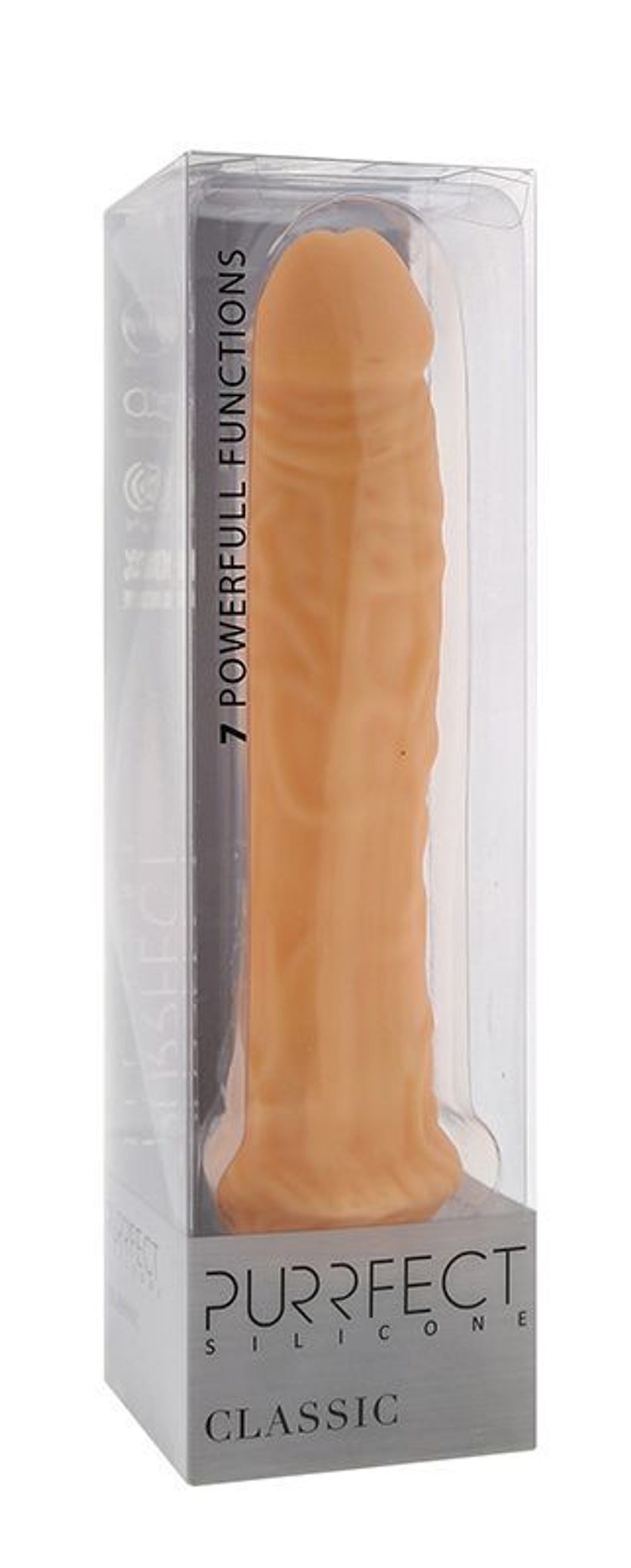 Вибратор-реалистик Dream Toys Purrfect Silicone 21,5 см с вибрацией