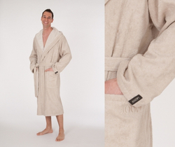 Халат велюровый Joop! - Cawo 1619 бежевый Германия детали