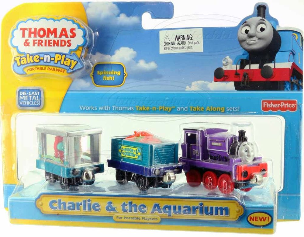 Паровозик Чарли с вагончиками для аквариума (Take-n-Play)
