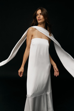 Шелковое Платье Aegean Goddess Pearl