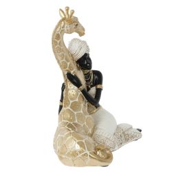 GAEM Фигурка декоративная "Африканка с жирафом", L22,5 W12 H25 см