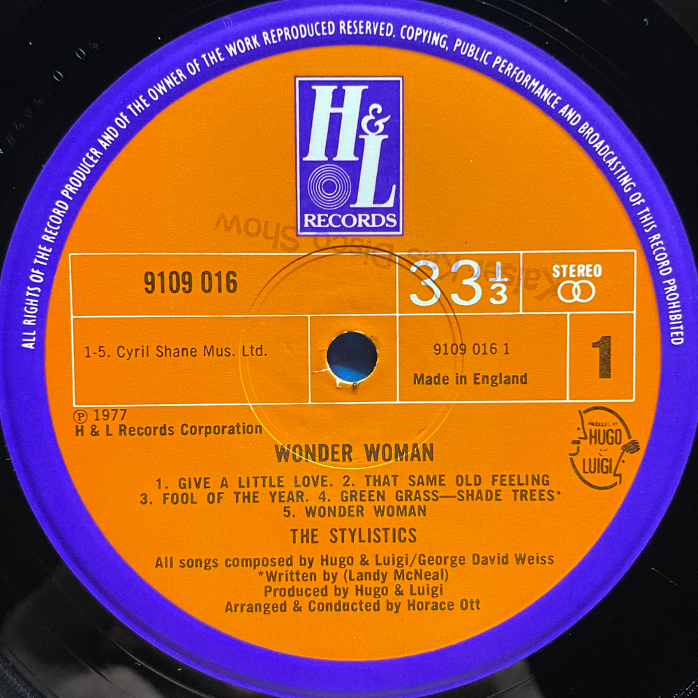 The Stylistics ‎– Wonder Woman (Англия 1977г.)