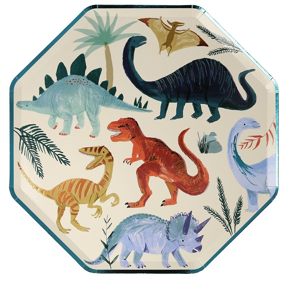 Тарелки большие "Dinosaur" 8 шт.