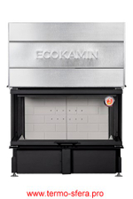 Каминная топка Экокамин ДЕЛЬТА 1000 K три стекла