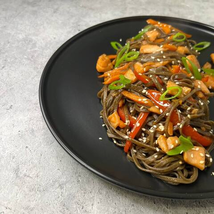 Соба с лососем🌶