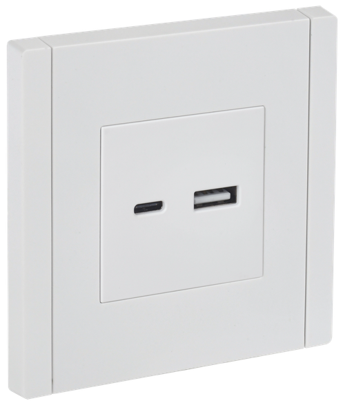 FORTE&PIANO Розетка USB A+C 3,1А FP250 белый IEK