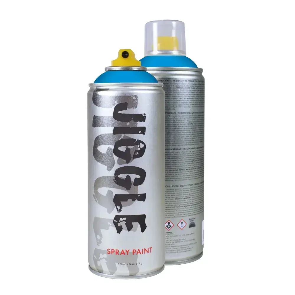 Аэрозольная краска для граффити в баллончике JIGGLE PRO суперматовая, 520 мл, SKY / Небо