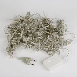 ULD-C3030-192-DTA WARM WHITE IP20 Занавес светодиодный. 3х3м. 192 светодиода. Теплый белый свет. Провод прозрачный. TM Uniel