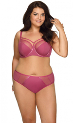 Трусики-слипы со вставками из сетки (Размер: XL) (Цвет: изумрудный)