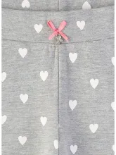 Трикотажные брюки Sanetta с сердечками