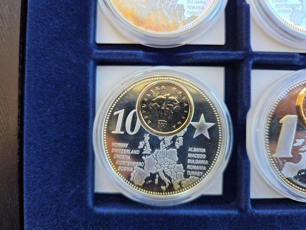 Europe. Set of 12 Medals — The Forthcoming New Euro Countries: A Collector’s Must-Have!