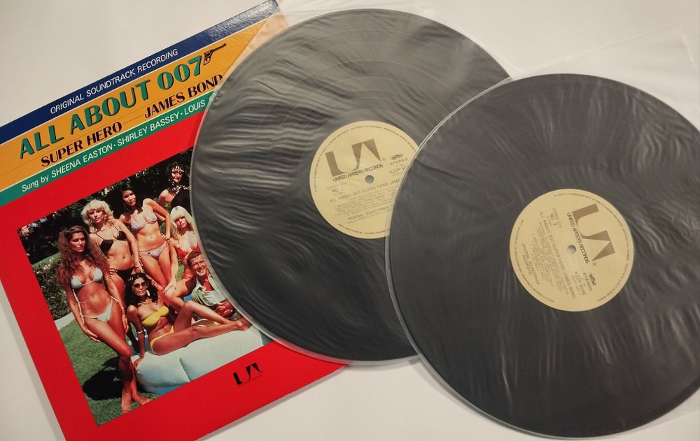 Винтажная виниловая пластинка LP All About 007 Super Hero James Bond 2LP (Japan 1981)