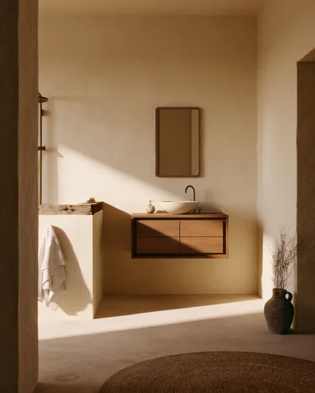 Shamel Зеркало из массива тика с отделкой под орех 45 x 70 см