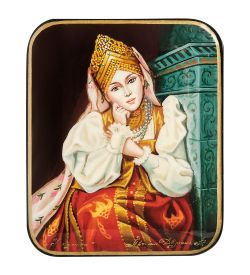 Народные промыслы ШК-55/142 Шкатулка «У камина» исп. Демина А.