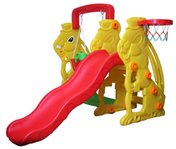 Детский комплекс Капризун Кролик с волнистой горкой