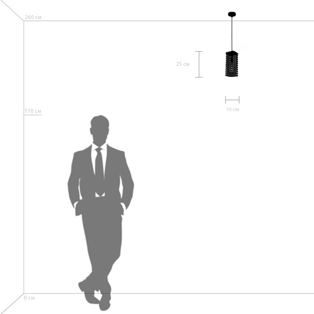 795424 Подвес CRISTALLO 1х40W G9 ХРОМ