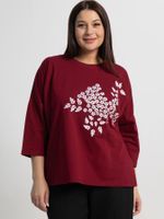 Блуза Ромашка (бордовая) Б15383-24М LT Collection