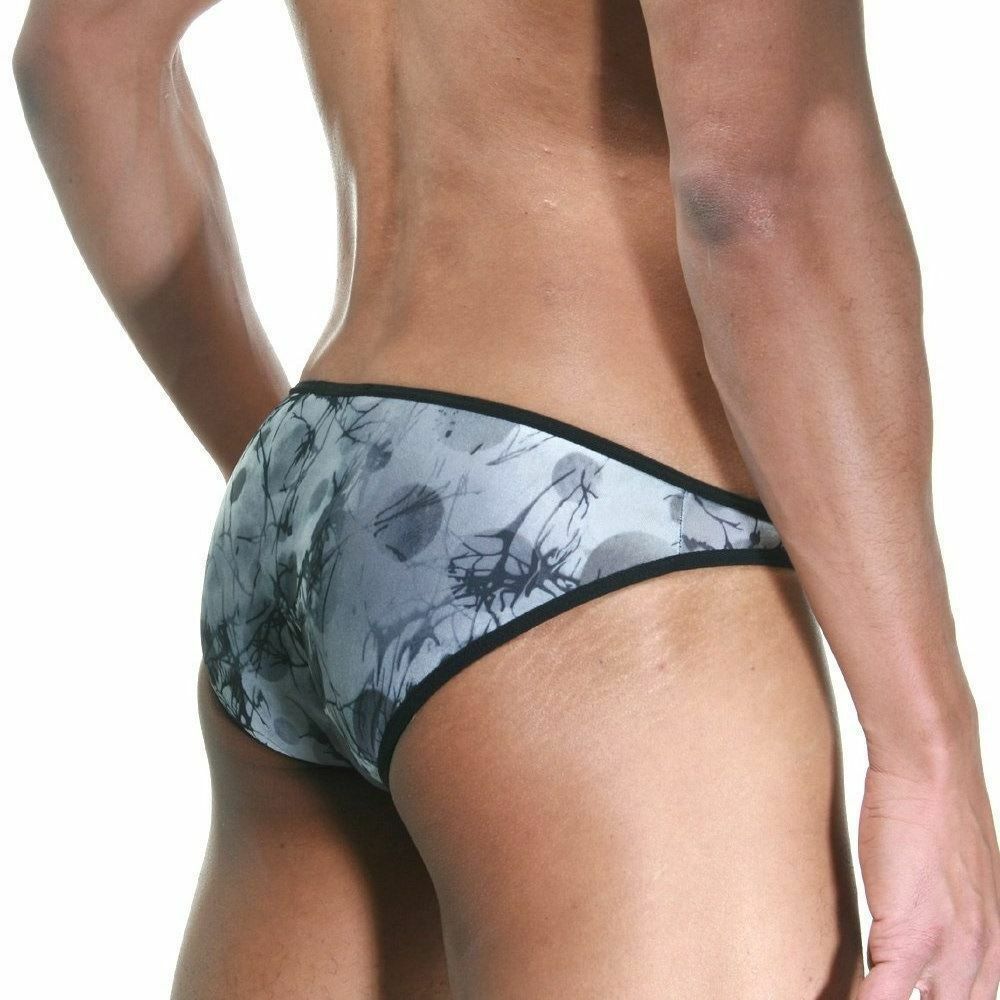 Мужские трусы слипы серые с черной окантовкой Cosmos Colors GW20_GB