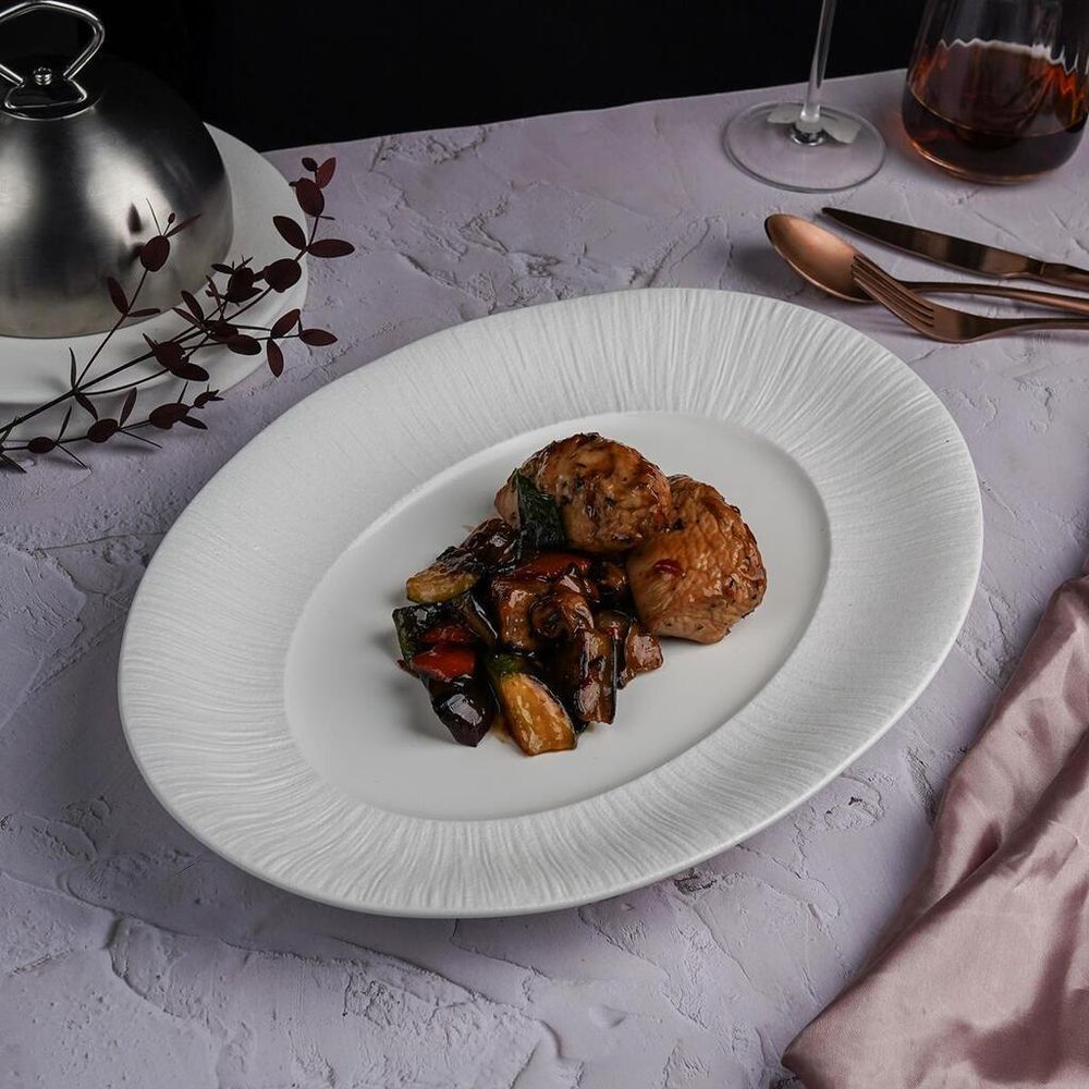 Блюдо овальное 36,8*26,8 см h4 см Frost   Proff Cuisine [2]