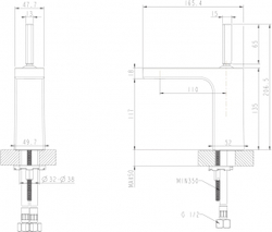 Смеситель для умывальника Bravat Spring