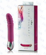 Розовый вибромассажер Zest, серия Vibe therapy.