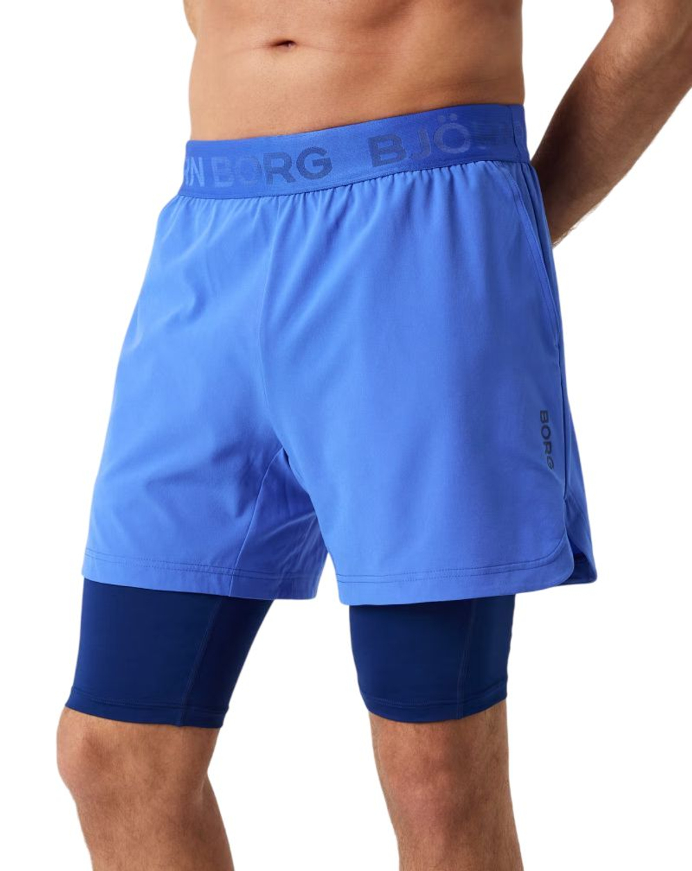 Мужские теннисные шорты Bjorn Borg 2 In 1 - amporio blue