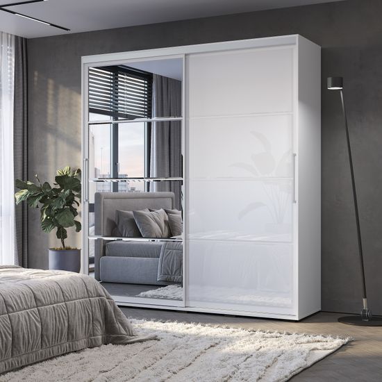 Шкаф-купе КРАФТ-6 ШКК-06 1,6м ясень белый (1602*2176*594) /4/