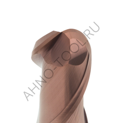 Фреза твердосплавная сферическая 16мм (L=100, l=32, хв=16) Z2 35° по стали, нерж., чугуну BRGM-2B-R8