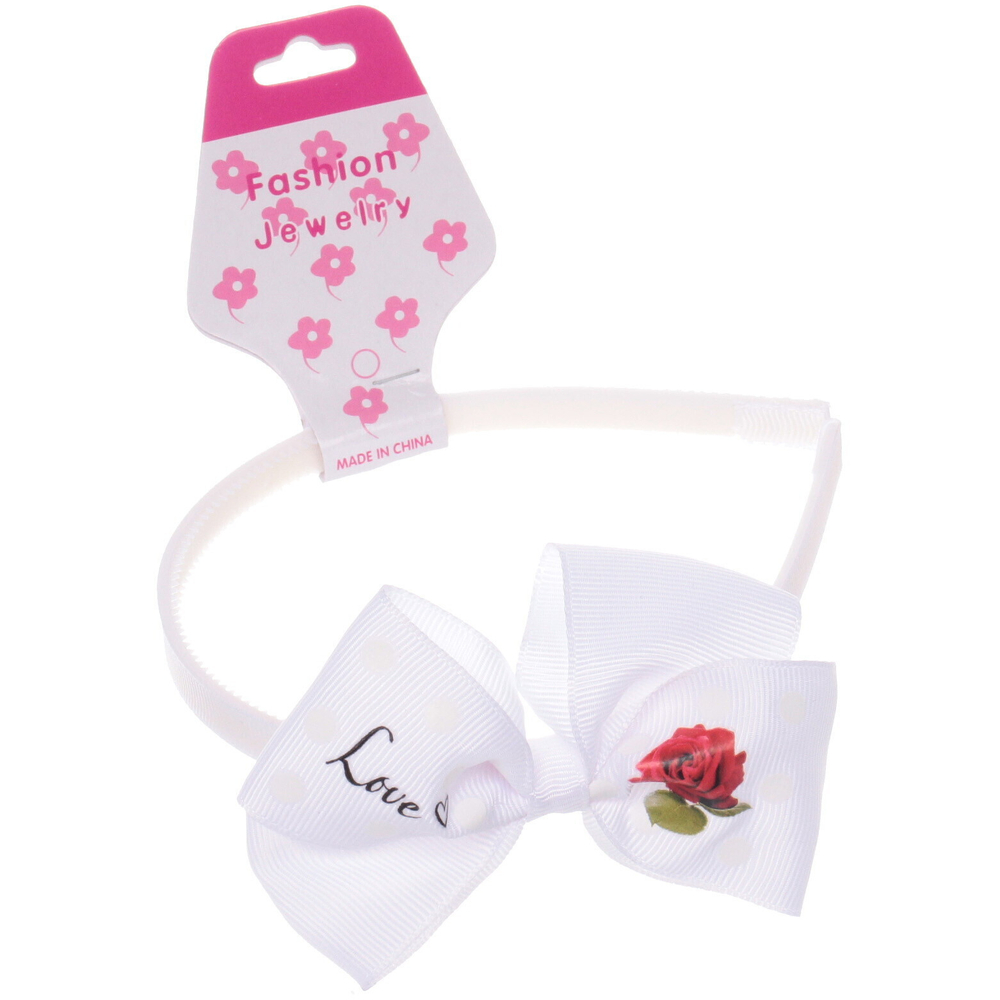 Ободок для волос детский на блистере «Rapunzel- Love of flowers», микс 6 цветов, 1 см