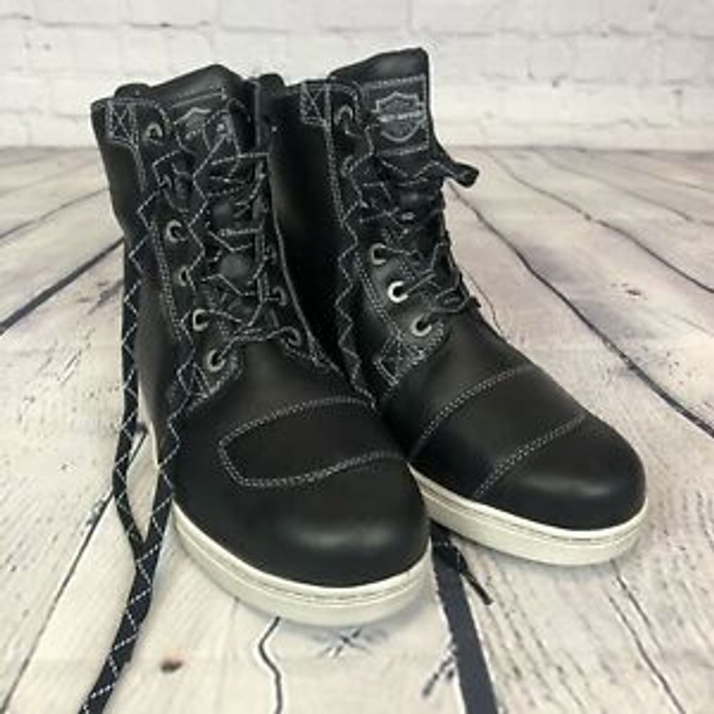 Кеды высокие Steinman 6-Inch Waterproof Harley-Davidson (Черные)