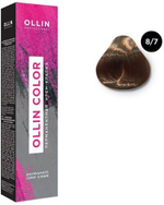 OLLIN COLOR 8/7 светло-русый коричневый 60мл Перманентная крем-краска для волос