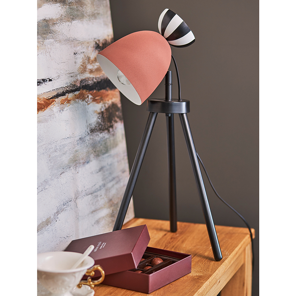 Светильник настольный anniken, D20х58 см, терракотовый