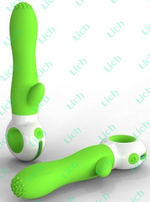 Вибратор O-zone зелёного цвета