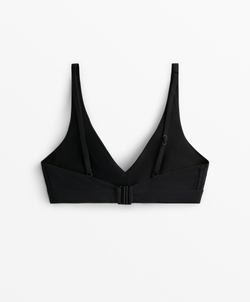 OYSHO Топ бикини халтер с моделирующим эффектом, черный