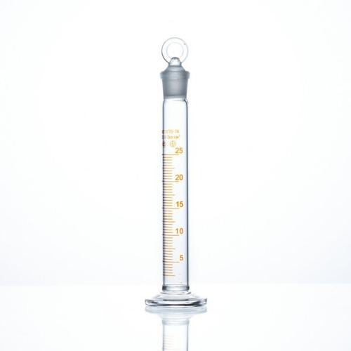 Цилиндр 2-25-1 мерный с пришлифованной пробкой, 25 мл, 1 класс, МиниМедПром