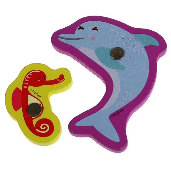 Деревянная игрушка-рыбалка «Малышарики» Игра ловим + 2 удочки МАЛЫШАРИКИ в пак. Буратино