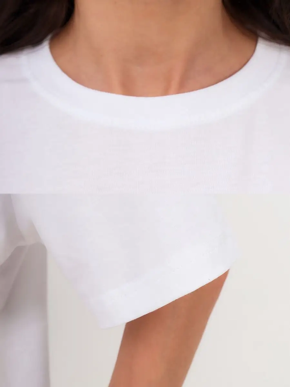 Футболка с принтом на спине белая оверсайз 100 % хлопок