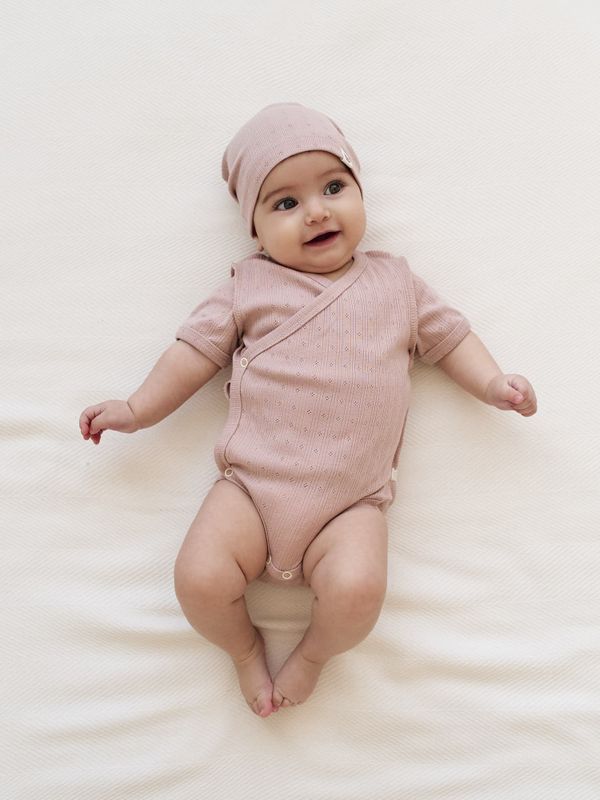 Боди-кимоно с коротким рукавом 