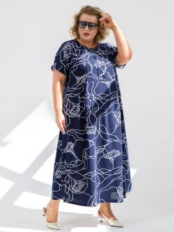 Платье женское "Маки"