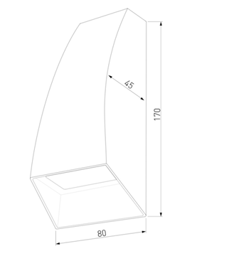 Светильник садово-парковый со светодиодами светло-серый 1016 Techno FORW Elektrostandard