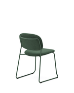 Стул Meli из зеленой синели с металлическими ножками