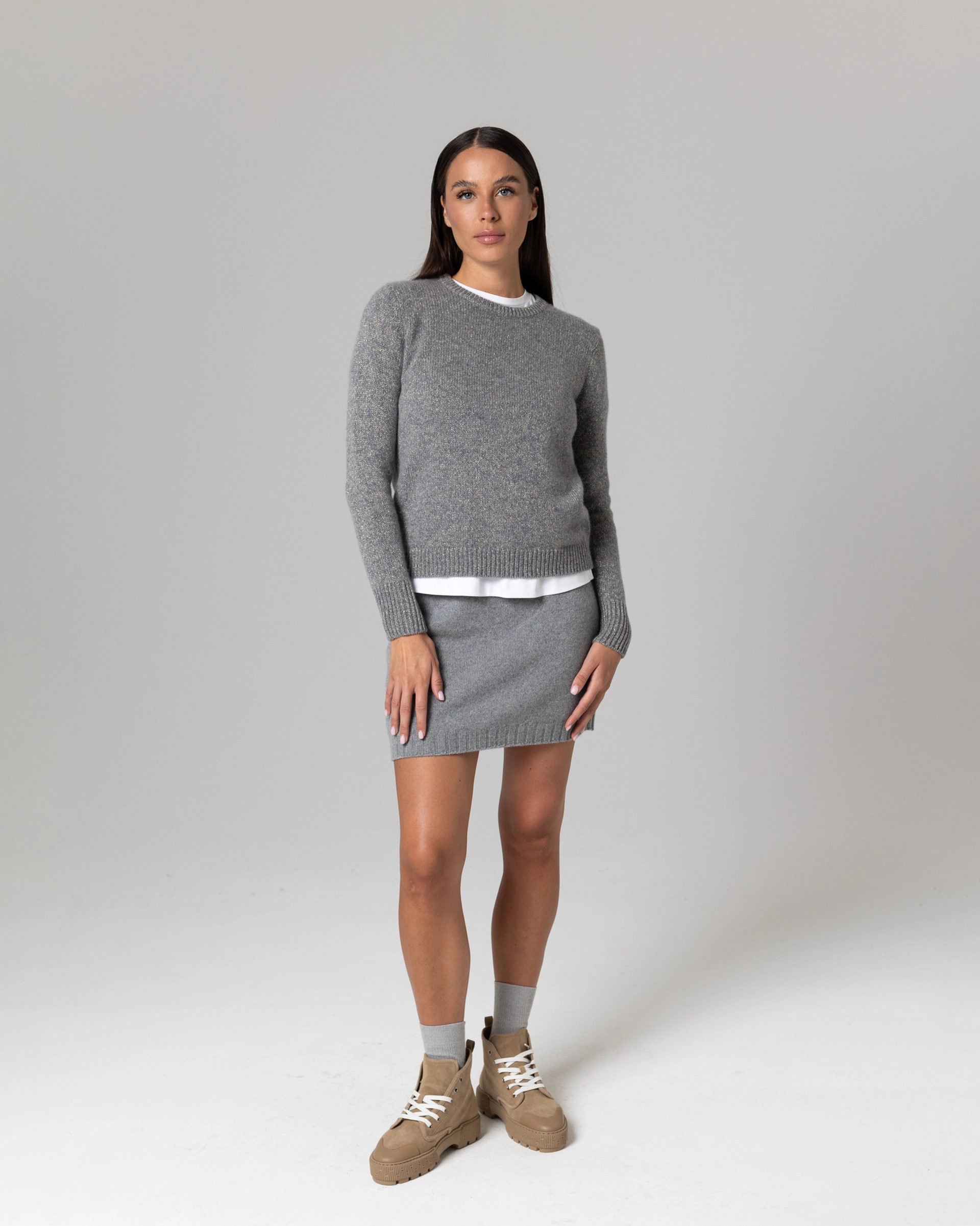 Кашемировый свитер с люрексом