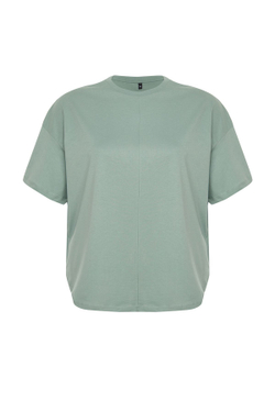 Mint %100 Pamuk More Sustainable Oversize rme T-shirt TBBSS24BF00050