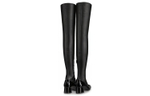 LOUIS VUITTON Madeleine High Top Logo Boots "Black" Women"s