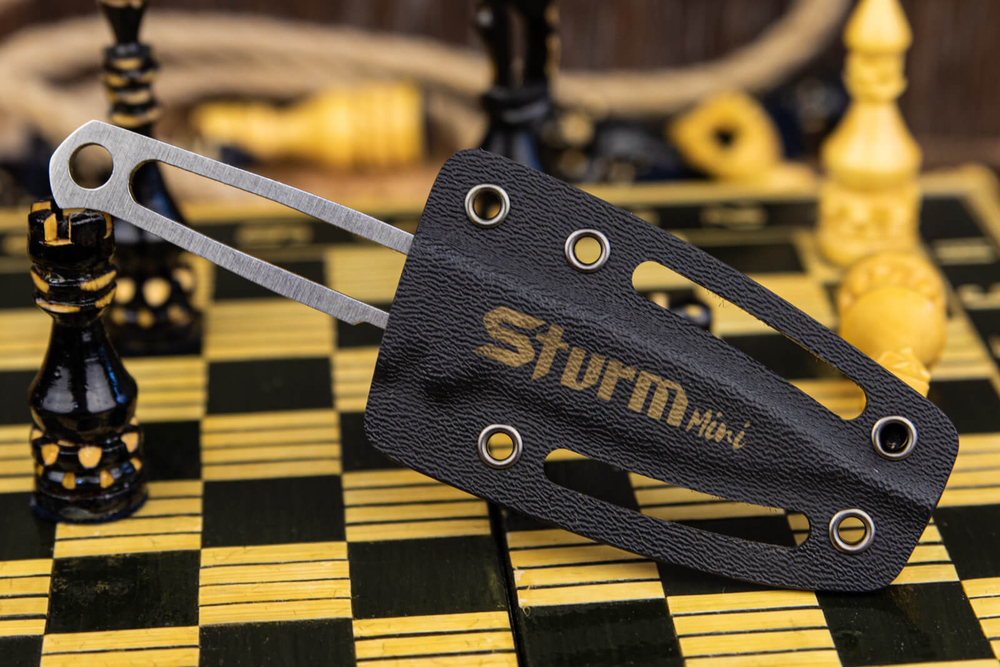 Туристический нож Sturm Mini M390 StoneWash Kydex