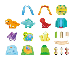 Детская игрушка "Железная дорога динозаврики " в контейнере