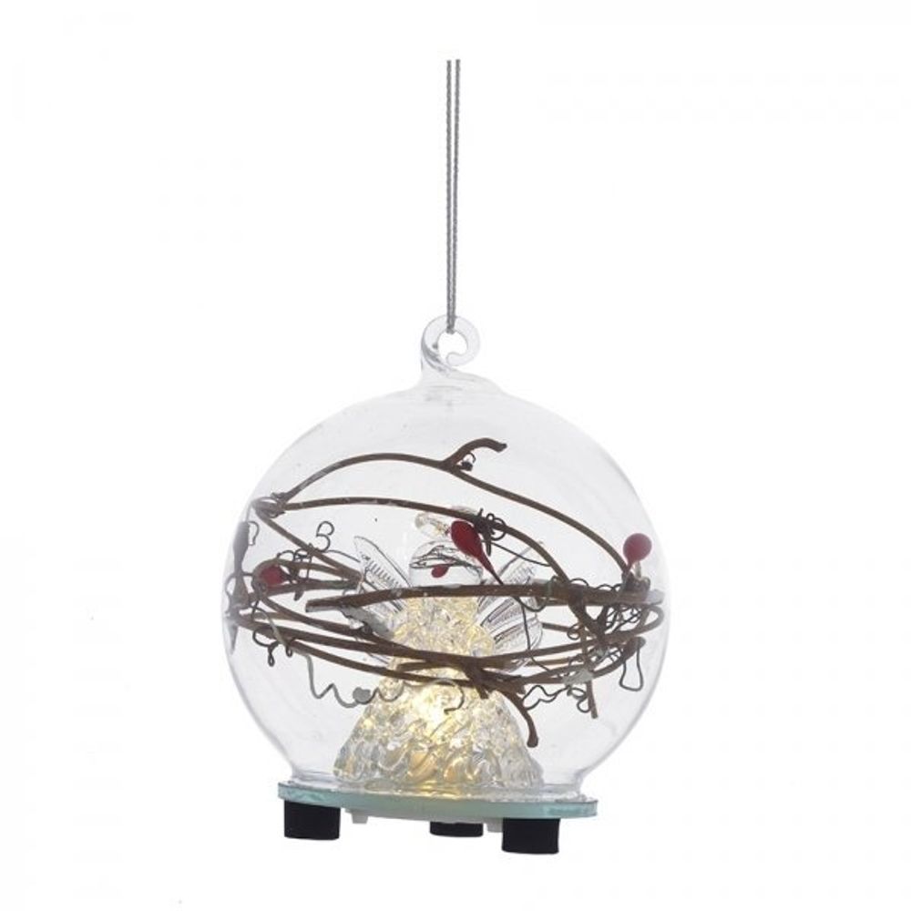 GAEM Украшение новогоднее "Ангел" с подсветкой, D 8 см, L8 W8 H9,5 см