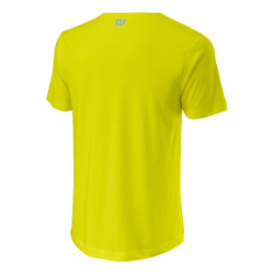 Мужское теннисное поло Wilson Stacked Tech T-Shirt Men - Yellow, Multicoloured