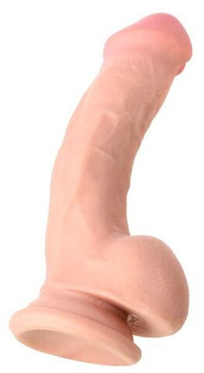 Телесный вибратор-реалистик Harvey - 20 см. (Цвет: телесный)